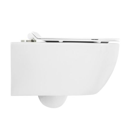 Сиденье дюропласт, soft close, металлическое крепление CZR-090-SC-GM-BORO, артикул CZR-090-SC-GM-BORO