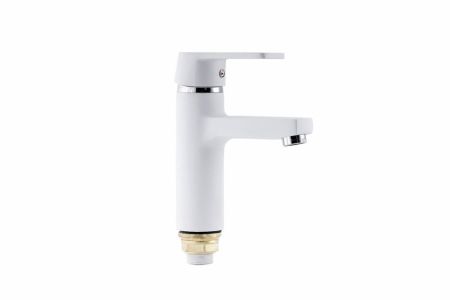 Смеситель для раковины FAUZT FZs-W49 тип См-УмОЦБА Белый, артикул FZs-W49