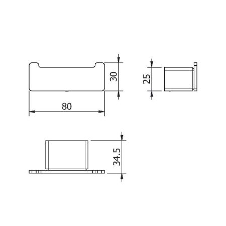 Двойной крючок Langberger Black Edition 11332A-BP Черный матовый, артикул 11332A-BP