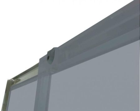 Душевой уголок Parly QZ81S 100х80 профиль Белый стекло матовое