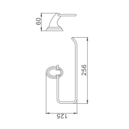 Полотенцедержатель Haiba HB1503-2, хром