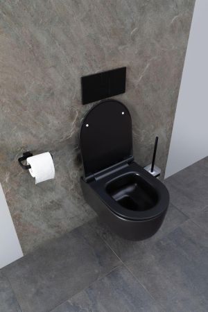 Чаша подвесного унитаза Allen Brau Priority 4.31002.31 черный матовый, артикул 4.31002.31