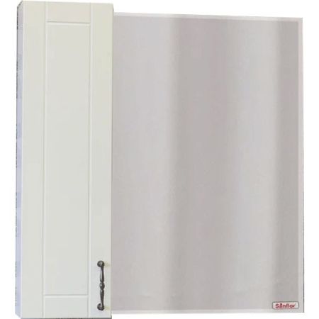 Зеркало со шкафом Sanflor Глория 85 L С000005758 Белое