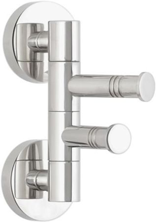 Полотенцедержатель, Сунержа, ВЕЕР, двойной, поворотный, ширина, мм-88, глубина, мм-50, высота, мм-136, тип установки-настенный, материал-нержавеющая сталь, цвет-хамелеон, артикул 04-3010-2088