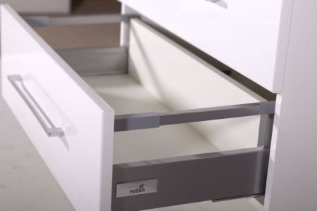 Тумба под раковину ASB-Woodline Санди 100 10882 подвесная Белая дуб, артикул 10882