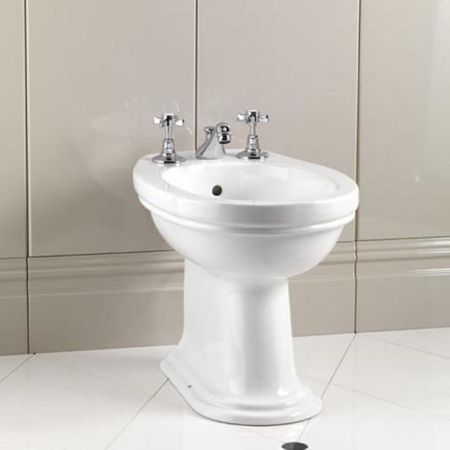 Devon Rose Биде напольное  на 1 отв. под смеситель, белое, артикул IBBID1FROSE