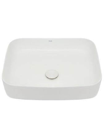 AQM5010 Раковина накладная прямоугольная, цвет белый матовый. 500x390x140, артикул AQM5010MW