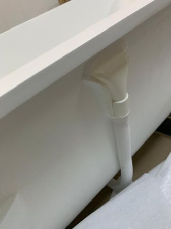 KNIEF Shape Ванна встраиваемая, 180x80xH60cм, с щелевым сливом-переливо click-clack, белая матов(с комплектом ножек) ЦЕНА на 2 ванны из прихода), артикул 0600-750-01