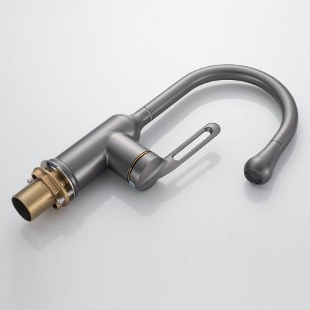 Смеситель для раковины Raffine F101T, оружейная сталь, артикул F101T