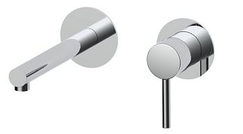 AQG Stick, встраиваемый в стену однорычажный смеситель для раковины, цвет хром