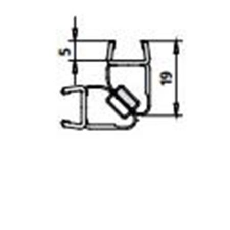 Kermi Угловой магнитный профиль 90гр 1648 (2000 мм) для PA, PX EPR