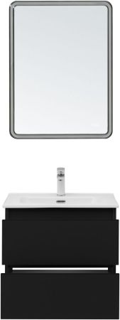 Тумба под раковину Aquanet Вега 2.0 60 черный, артикул 00337953