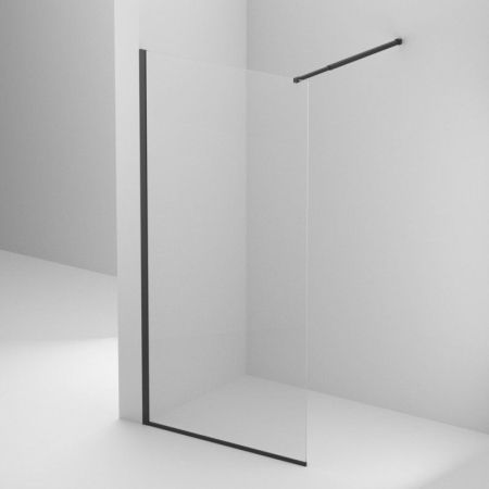 Душевая перегородка BELBAGNO KRAFT-L-1 арт. KRAFT-L-1-80-C-NERO, артикул KRAFT-L-1-80-C-NERO