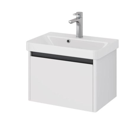 Тумба под раковину подвесная Dreja Luxury 55 см, белый, артикул 99.2009