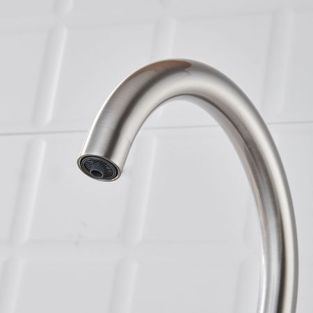 Смеситель для кухни с подключением фильтра Shevanik S428L, сатин, артикул S428L