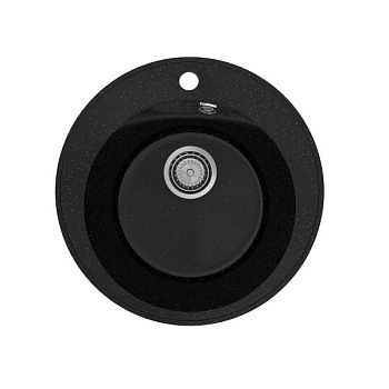 Кухонная мойка Practik PR-M-475-004 (без сифона), черный оникс