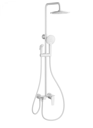 Душевая система с техническим душем WONZON & WOGHAND, Белый матовый (WW-A30874-MW), артикул WW-A30874-MW