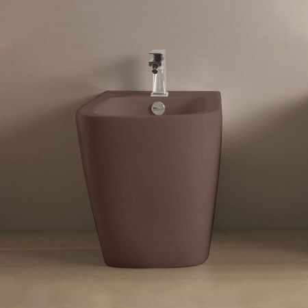 Artceram A16 Биде напольное 36х52 см, 1 отверстие, цвет cocoa