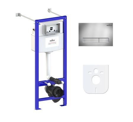 Комплект 4 в 1 инсталляции для подвесного унитаза Lavinia Boho Relfix 77020014, артикул 77020014