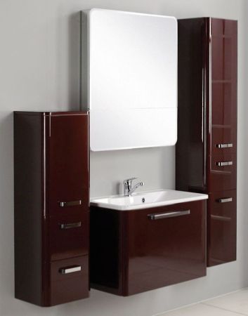 Тумба под раковину Акватон Валенсия 75 1A123601VAG30 глянцевая, белый жемчуг, артикул 1A123601VAG30