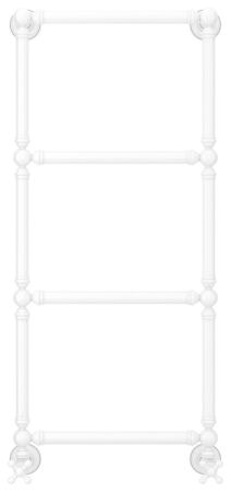 Полотенцесушитель, Сунержа, Ренессанс 1304, водяной, ширина, мм-472, глубина, мм-184, высота, мм-1033, межосевое расстояние-400, подключение-нижнее, мощность, Вт-231, присоединительный размер-НР G 1/2" / НР G 3/4" (эксцентрик), материал-нержавеющая сталь,, артикул 12-0280-9640