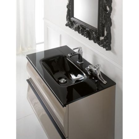 Тумба под раковину Cezares GLISS85C.07 подвесная Bianco laccato lucido