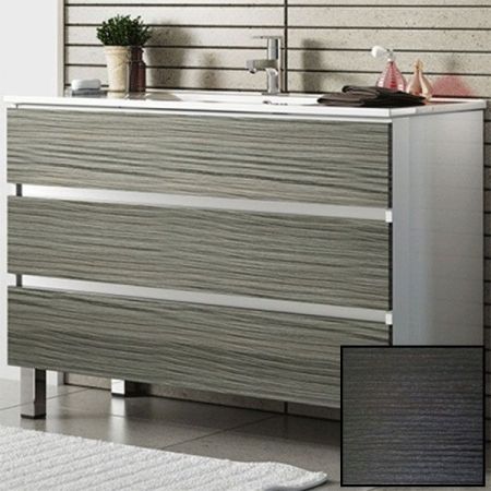 Тумба с раковиной SanVit Авеню-3 100 kavenu3100 с фактурой под дерево Венге, артикул kavenu3100