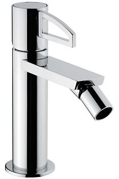 Emmevi Ade, однорычажный смеситель для биде со стержнем, с донным клапаном click-clack, цвет хром