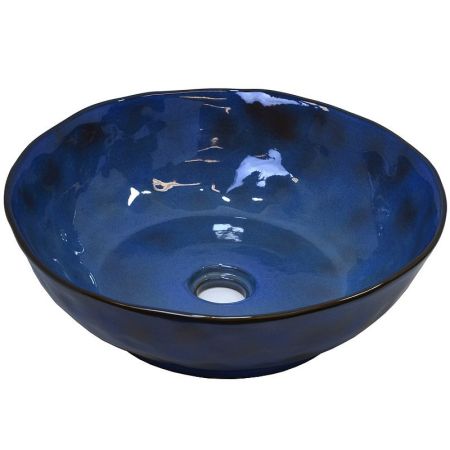 Раковина-чаша Bronze de Luxe Salamander 39 2000 Сине-коричневый глянец