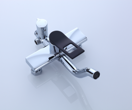 Душевая система Bronze de Luxe Element EL77CB, хром/черный, артикул EL77CB