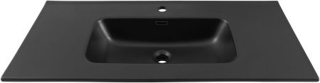 Раковина Aquanet Flat 100 черная матовая