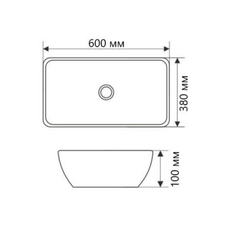 Раковина Velvex E408X, белый, артикул E408X