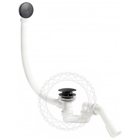 Слив-перелив (автомат, 90 см.) FILARETE FL90BG, графит, артикул FL90BG