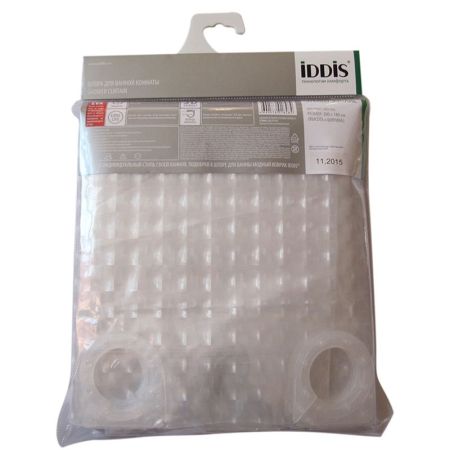 Штора для ванны Iddis Stereo Square 180x200 Прозрачная, артикул 500E18Si11