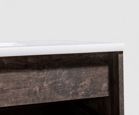 Комплект мебели для ванной Black&White Universe U905.0800 подвесной Пепельный