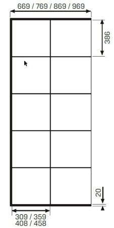 Душевое ограждение NEW TRENDY NEW MODUS BLACK 100x200 EXK-0103 (черный), артикул EXK-0103