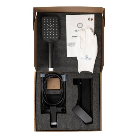 Смеситель для ванны FILARETE Waterfall FL2110BL, черный, артикул FL2110BL