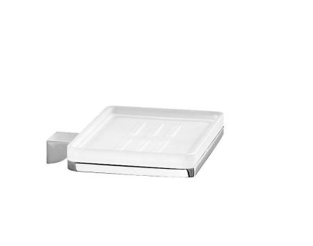 Gedy Glamour, настенная стеклянная мыльница, цвет хром, артикул 5711(13)