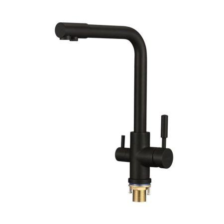 Смеситель для кухни с подключением к фильтру Savol S-L1801H-1, черный