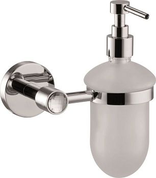 Sanibano Sahara, настенный стеклянный дозатор, цвет хром-кристаллы Swarovski crystal