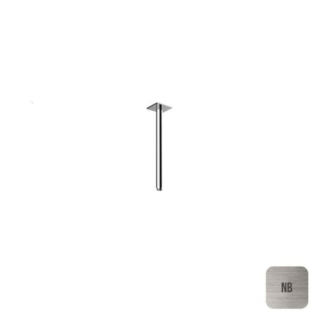 ALMAR Держатель верхнего душа потолочный L30 см с квадратным отражателем, цвет Brushed Nickel, артикул E021108.NB