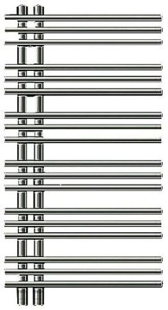 Электрический полотенцесушитель Zehnder Yucca asymmetric YAE-090-050/YD (VD) Белый правый с электропатроном WIVAR и блоком ДУ, артикул YAER-090-050/YD