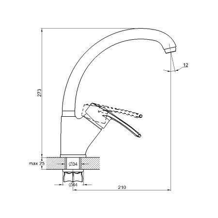 Смеситель для кухни G.Lauf 9G4-A181KW, белый