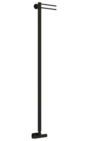 Полотенцесушитель, Сунержа, Лайк EU50, водяной, ширина, мм-50, глубина, мм-257, высота, мм-1200, подключение-нижнее, мощность, Вт-90, материал-нержавеющая сталь, цвет-черный матовый