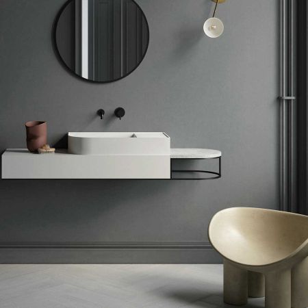 смесители для раковины Vincea Смеситель для раковины Desire VBFW-1D1MB встраиваемый однорычажный, черный ,, артикул VBFW-1D1MB