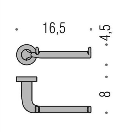 Colombo Basic Держатель для туалетной бумаги, цвет: хром, артикул B2708.CR