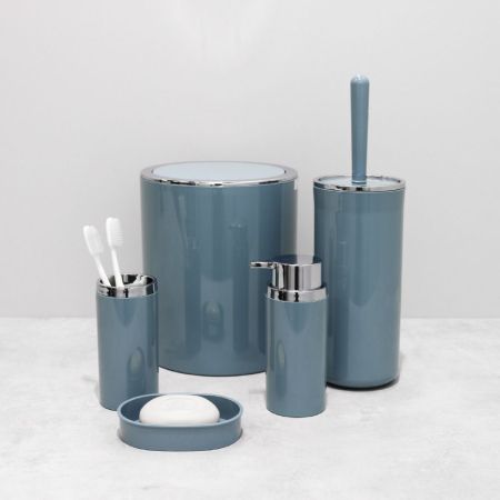 Ершик FIXSEN ROUND BLUE FX-455-5, синий, артикул FX-455-5