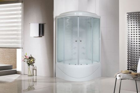 Душевая кабина Royal Bath RB 100BK3-WC (белое/матовое)