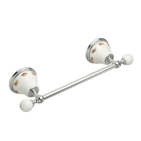 PROVANCE Полотенцедержатель L30 см, керамика с декором/хром, артикул 17671