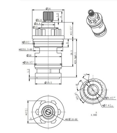 Кран-букса BELZ для переключения 2 режима (BF53), артикул BF53